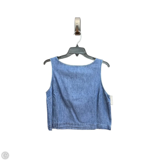 Top Sleeveless By Gap In Blue, Size: M