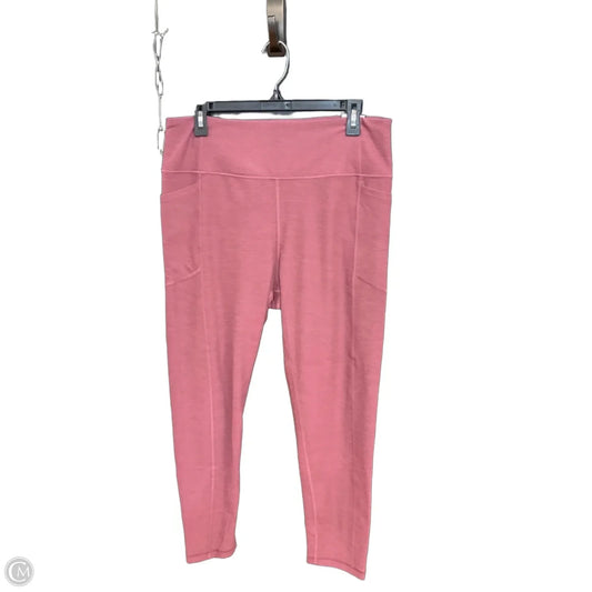 Athletic Leggings By Victorias Secret In Plaid Pattern, Size: Xl