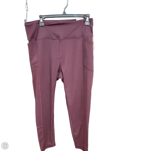 Athletic Leggings By Victorias Secret In Purple, Size: Xl