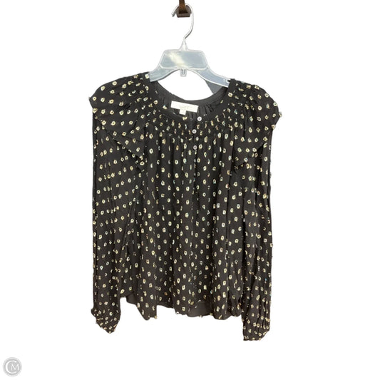 Top Long Sleeve By Loft In Black, Size: L