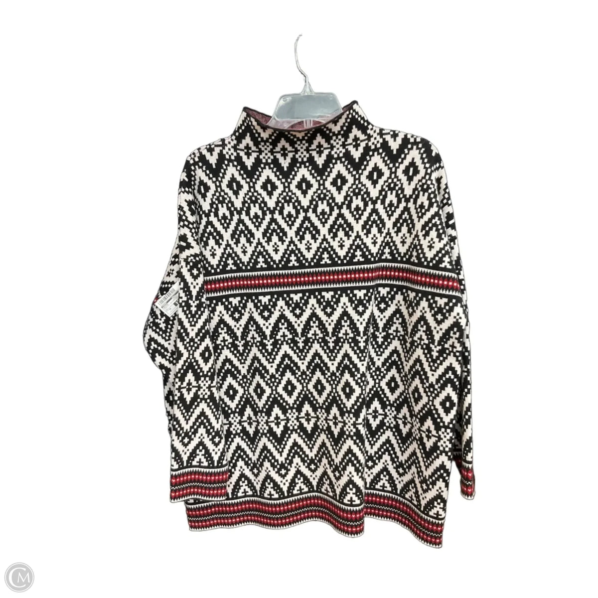 Sweater By Tahari In Geometric Pattern, Size: 1x