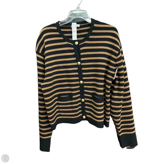 Cardigan By J. Crew In Striped Pattern, Size: Xl