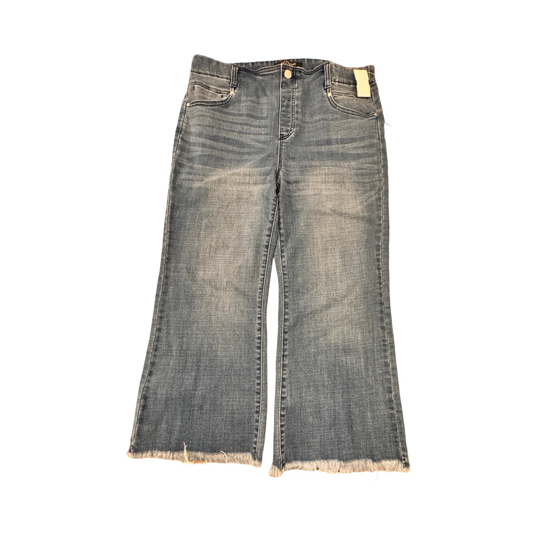 Jeans Wide Leg By Liverpool In Blue, Size:14