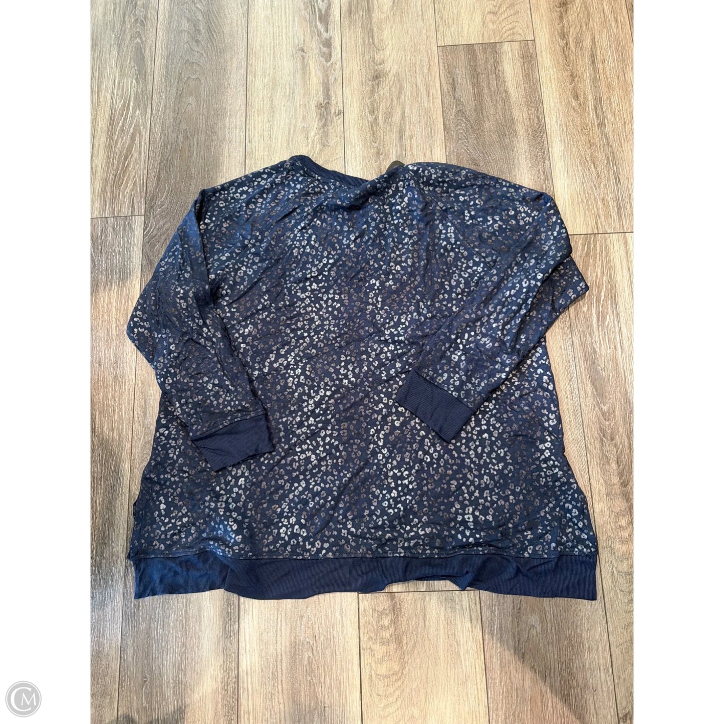 Top Long Sleeve By Jane And Delancey In Blue, Size: 1x