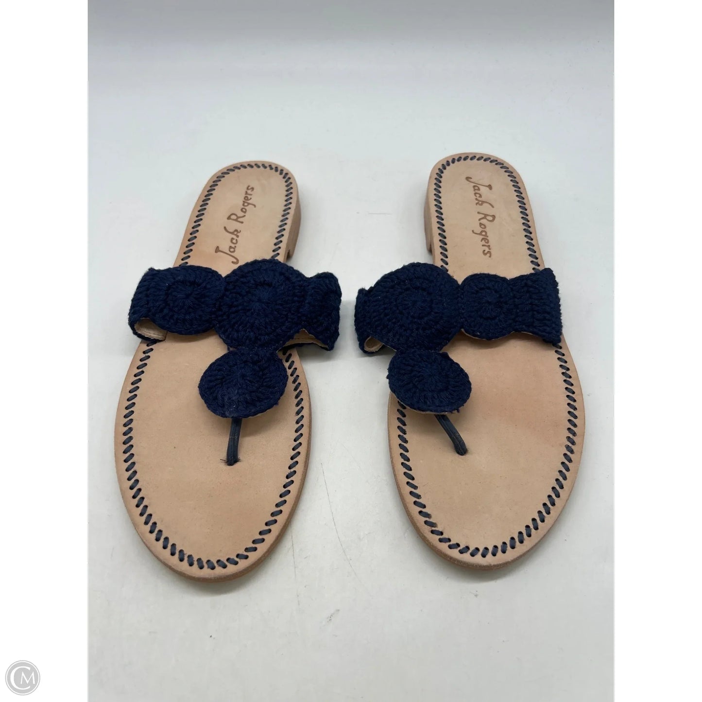 Sandals Flats By Jack Rogers In Navy, Size: 10