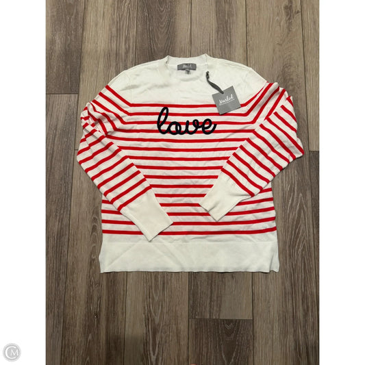 Top Long Sleeve By Marled In Striped Pattern, Size: L