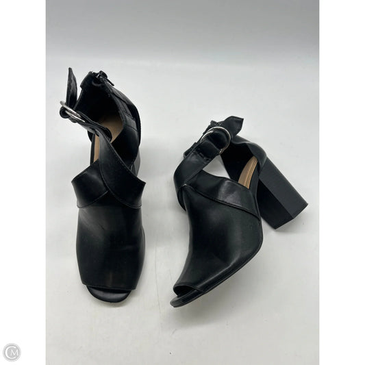 Sandals Heels Block By Apt 9 In Black, Size: 8.5