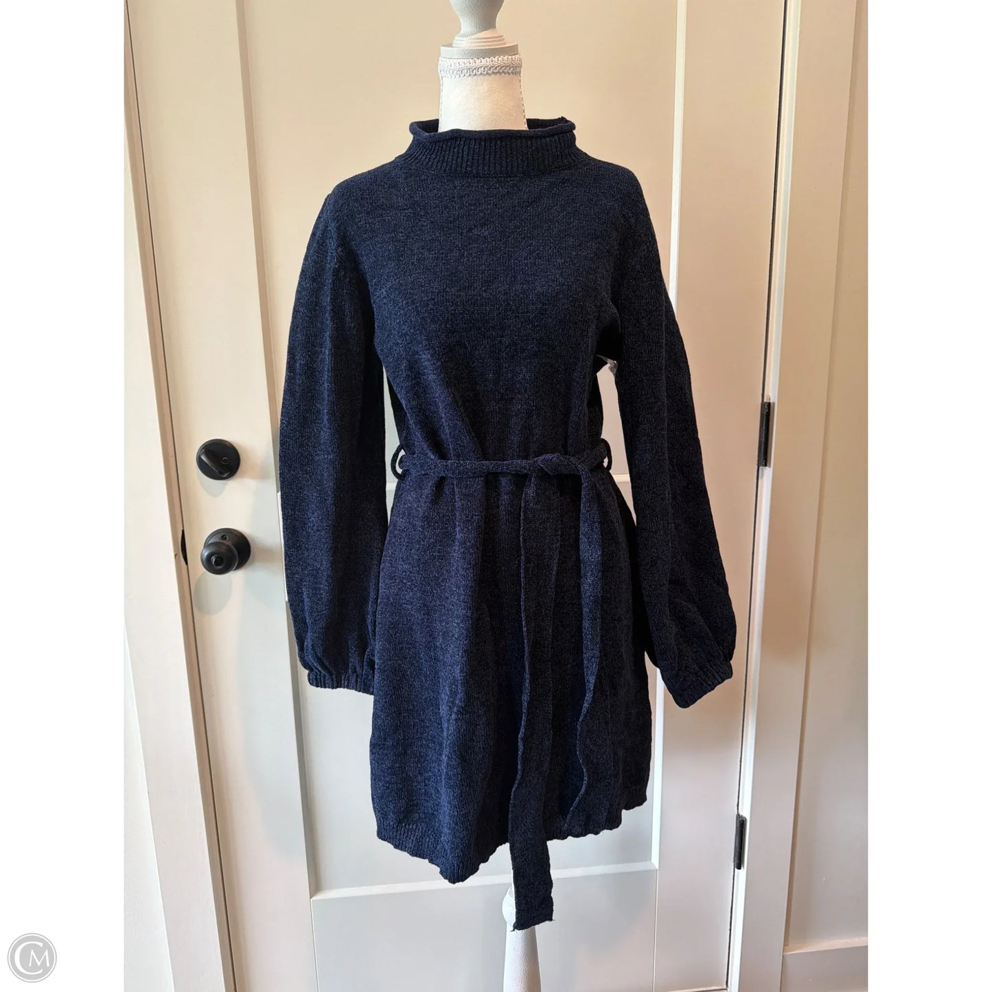 Dress Sweater By Clothes Mentor In Navy, Size: S