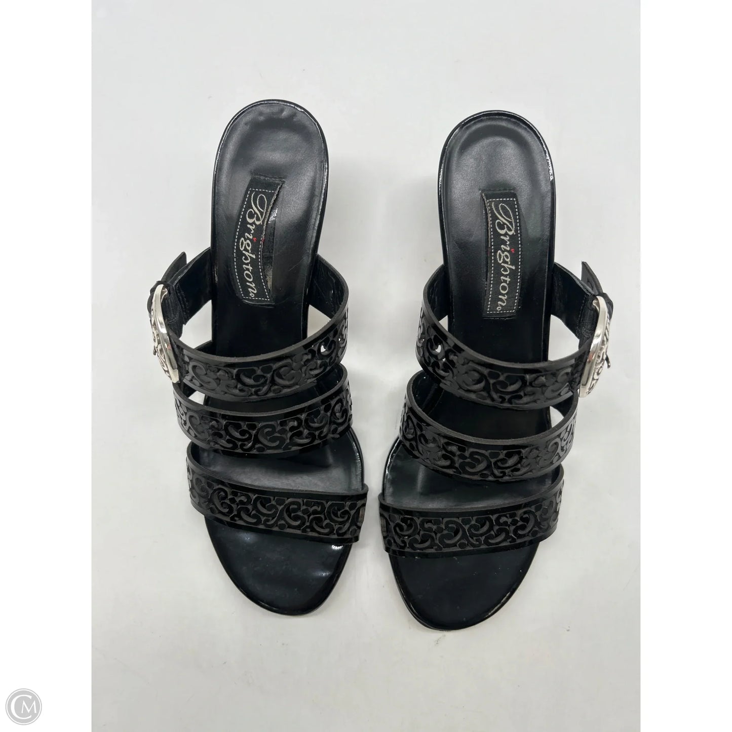 Sandals Heels Block By Brighton In Black, Size: 8