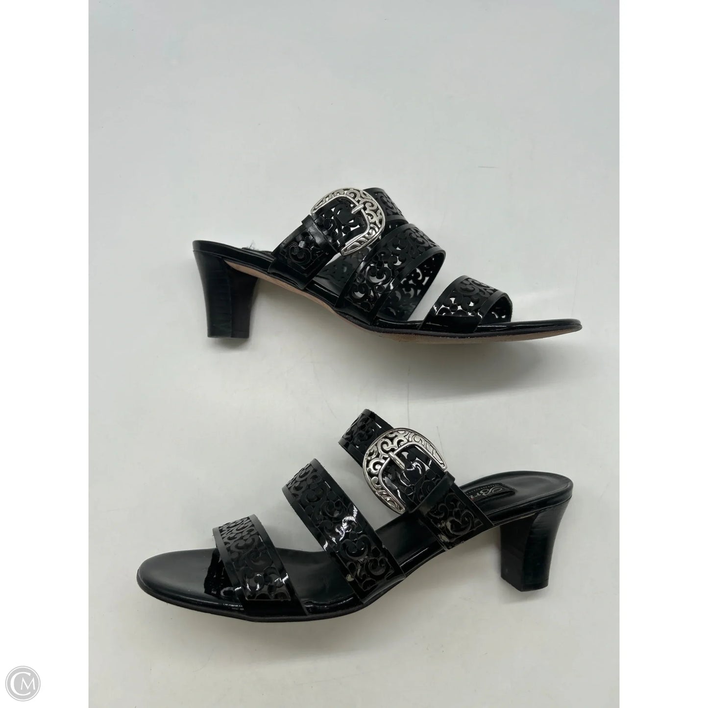 Sandals Heels Block By Brighton In Black, Size: 8