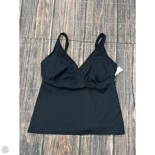 Swimsuit Top By Time And Tru In Black, Size: 1x