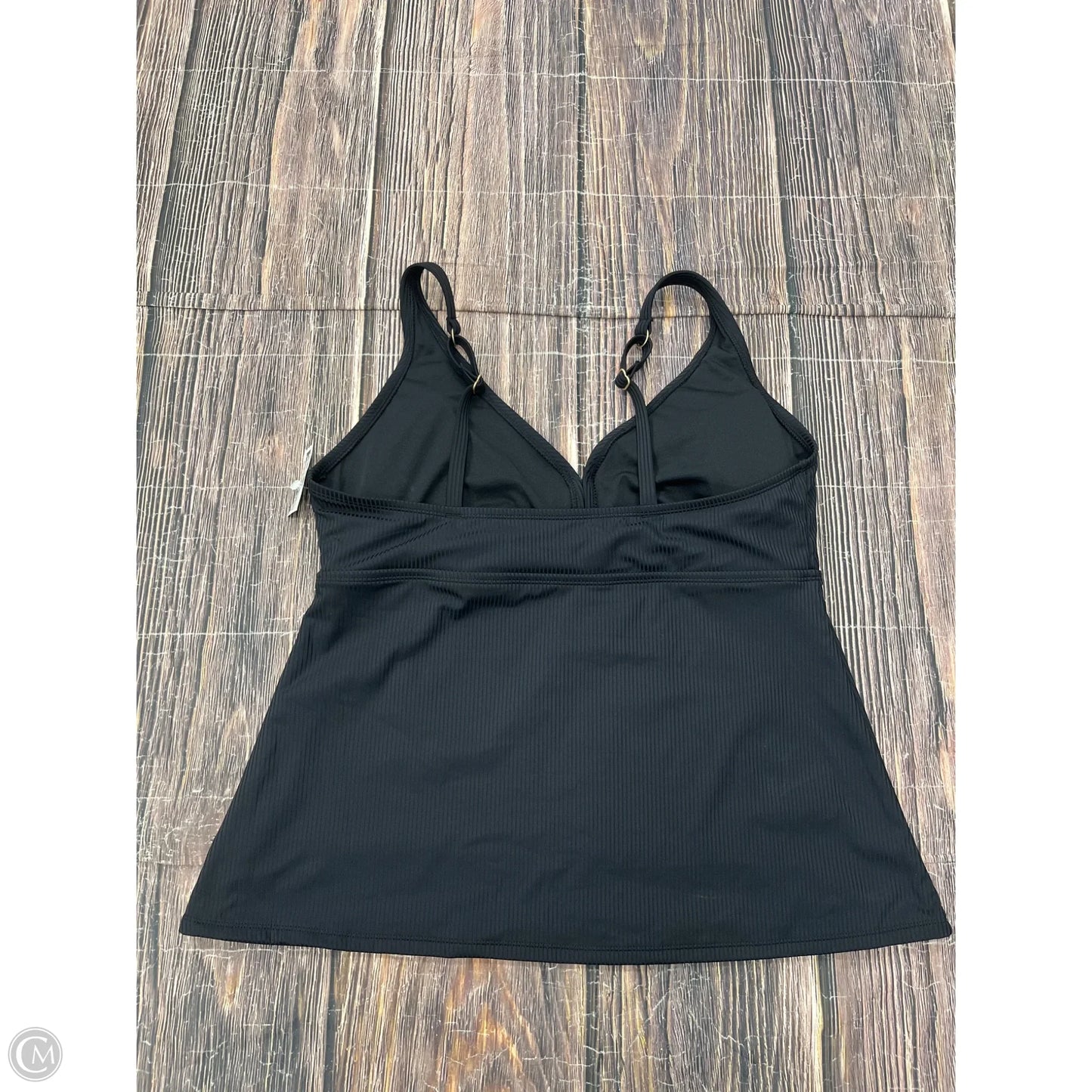 Swimsuit Top By Time And Tru In Black, Size: 1x