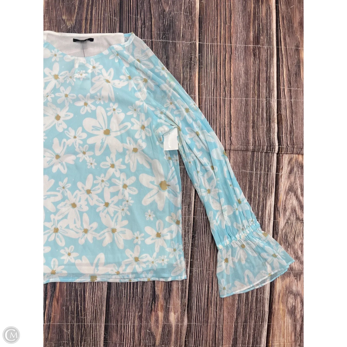 Top Long Sleeve By Alfani In Floral Print, Size: M