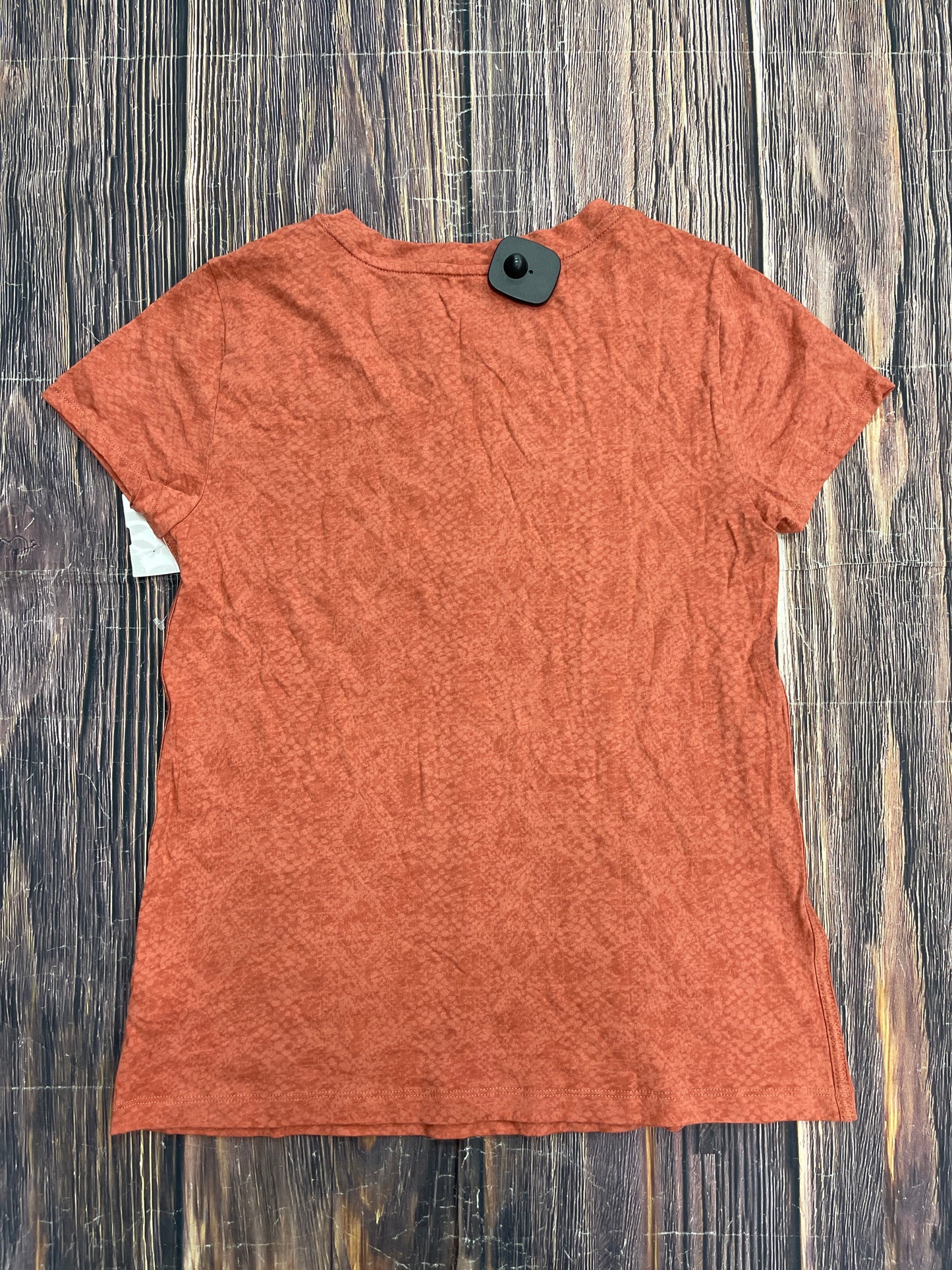 Orange Top Short Sleeve Basic Athleta, Size S