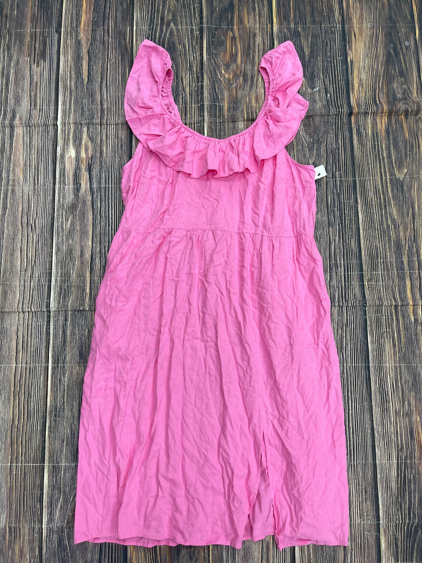 Pink Dress Casual Midi Ava & Viv, Size 3x