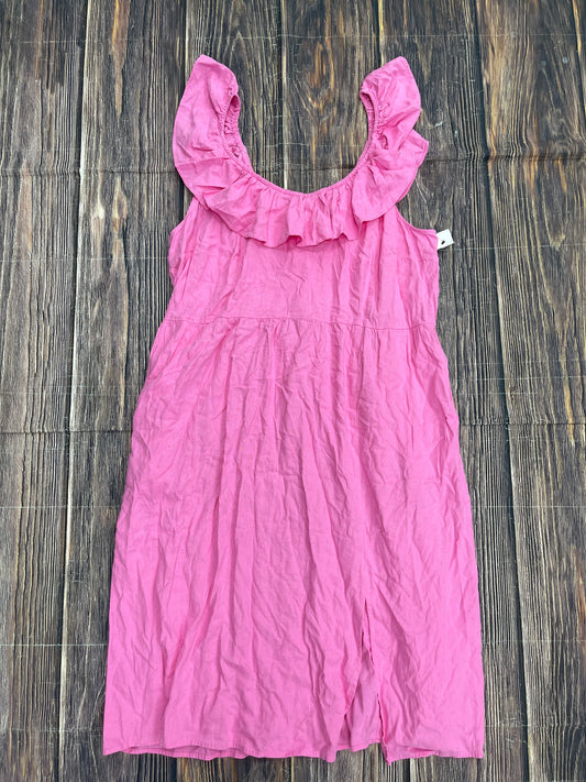 Pink Dress Casual Midi Ava & Viv, Size 3x