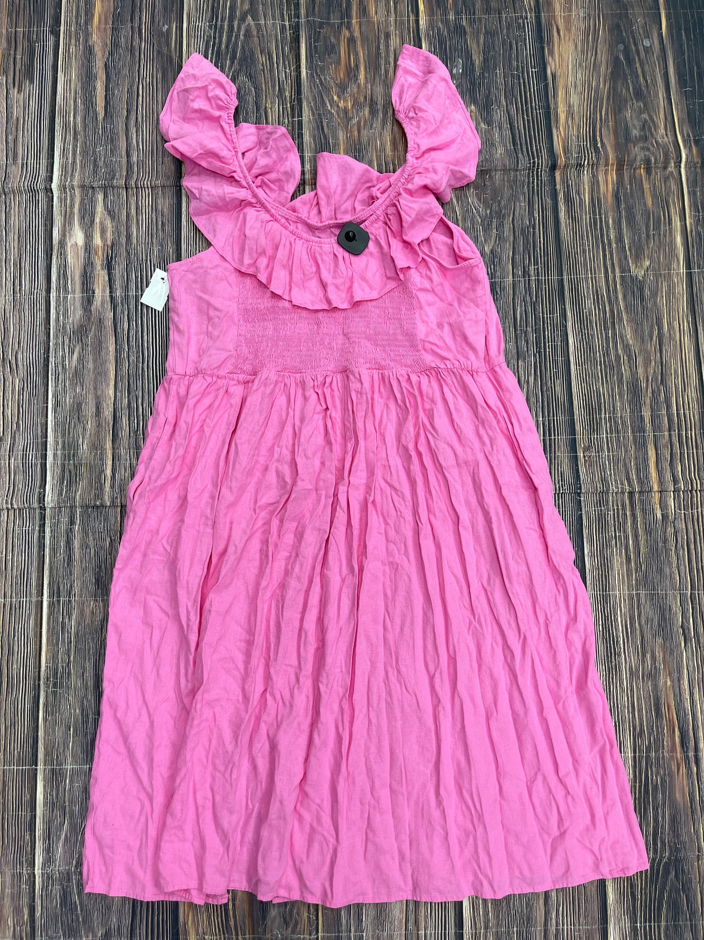 Pink Dress Casual Midi Ava & Viv, Size 3x