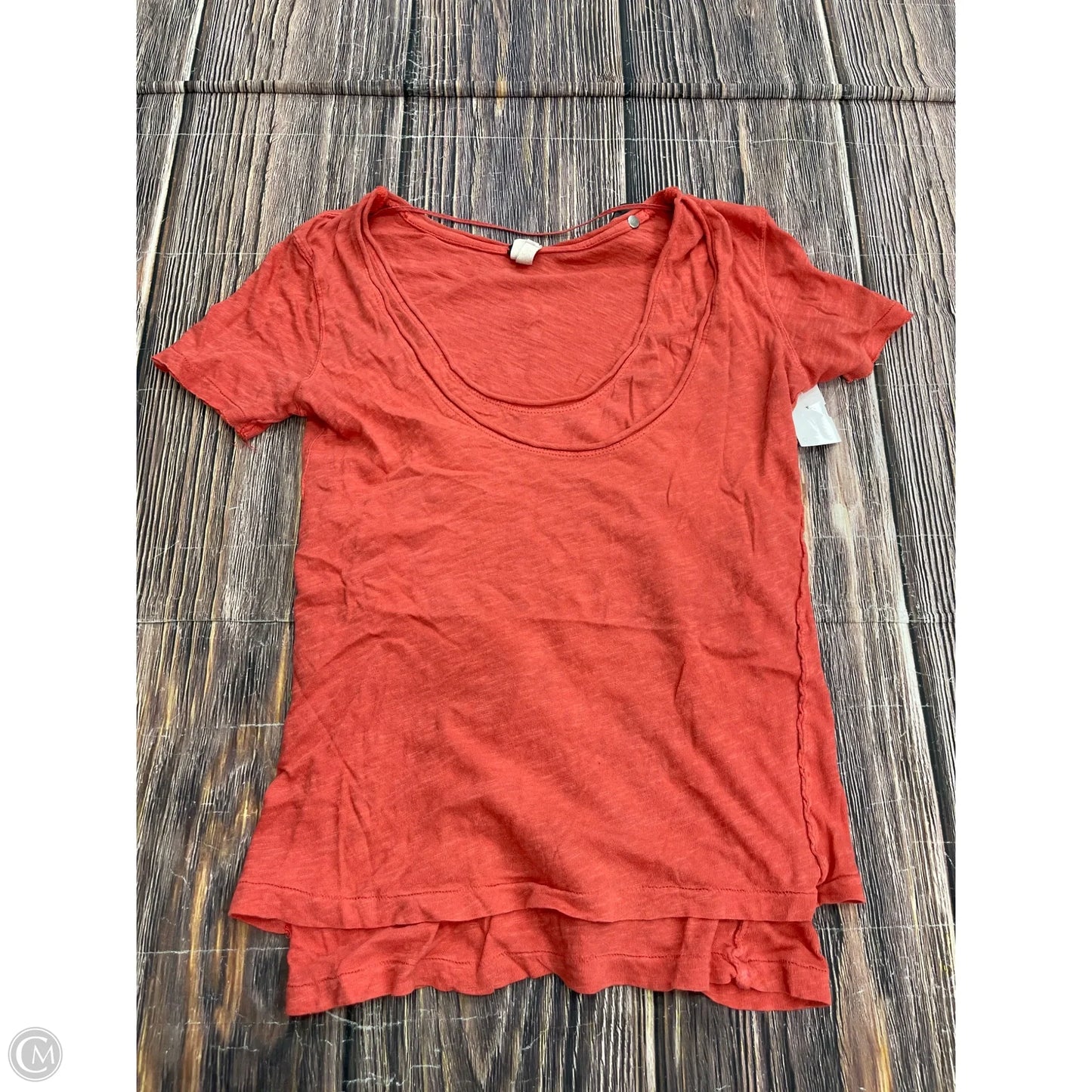 Top Short Sleeve Basic By Free People In Coral, Size: S