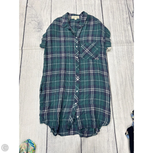 Dress Casual Short By Cloth & Stone In Plaid Pattern, Size: Xs