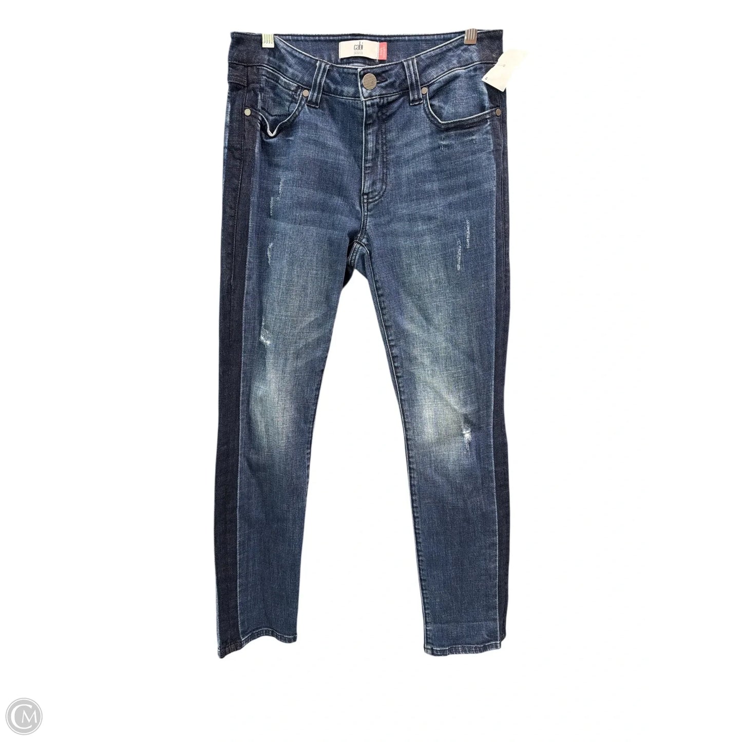 Jeans Straight By Cabi In Blue Denim, Size: 6