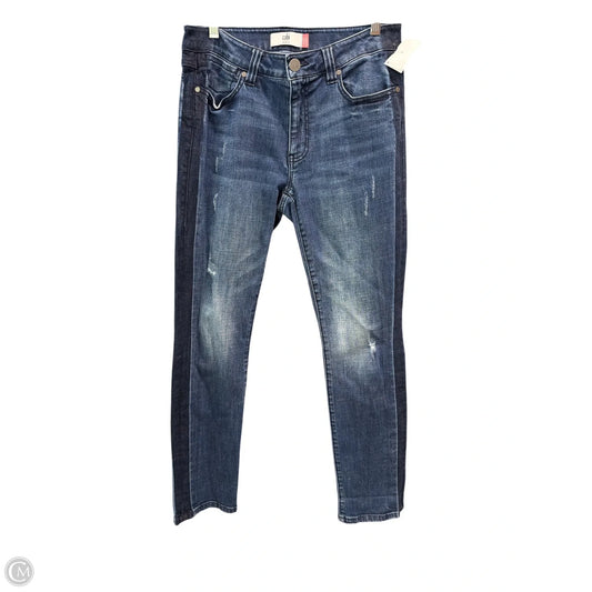 Jeans Straight By Cabi In Blue Denim, Size: 6