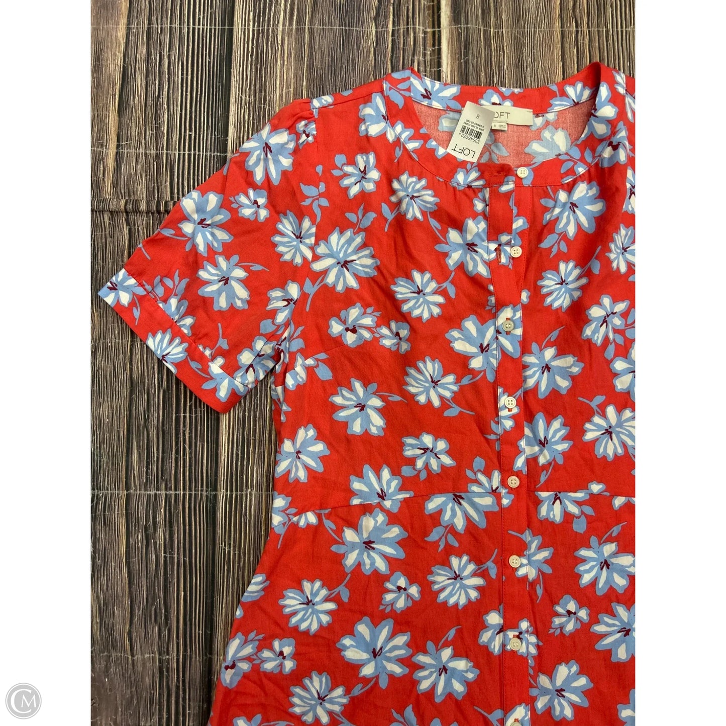 Dress Casual Short By Loft In Floral Print, Size: 8
