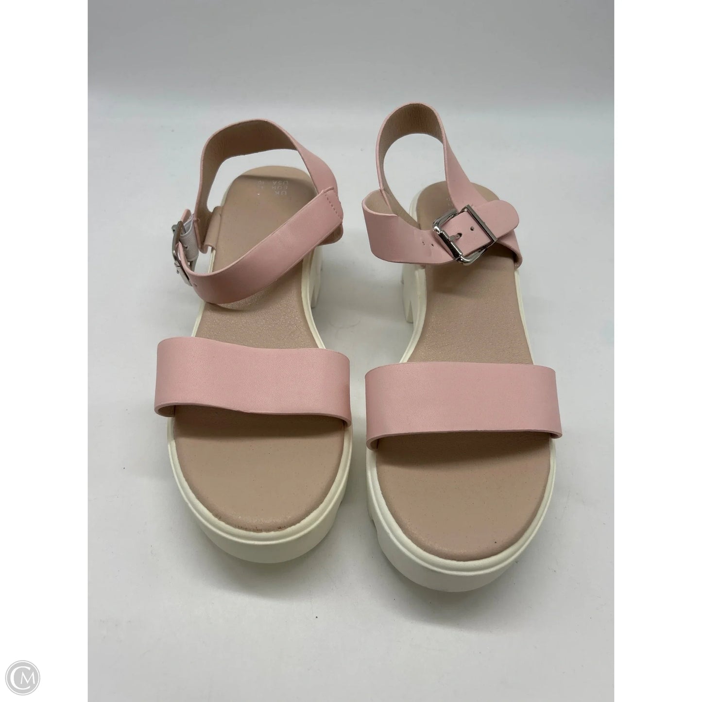 Sandals Flats By Clothes Mentor In Pink, Size: 10