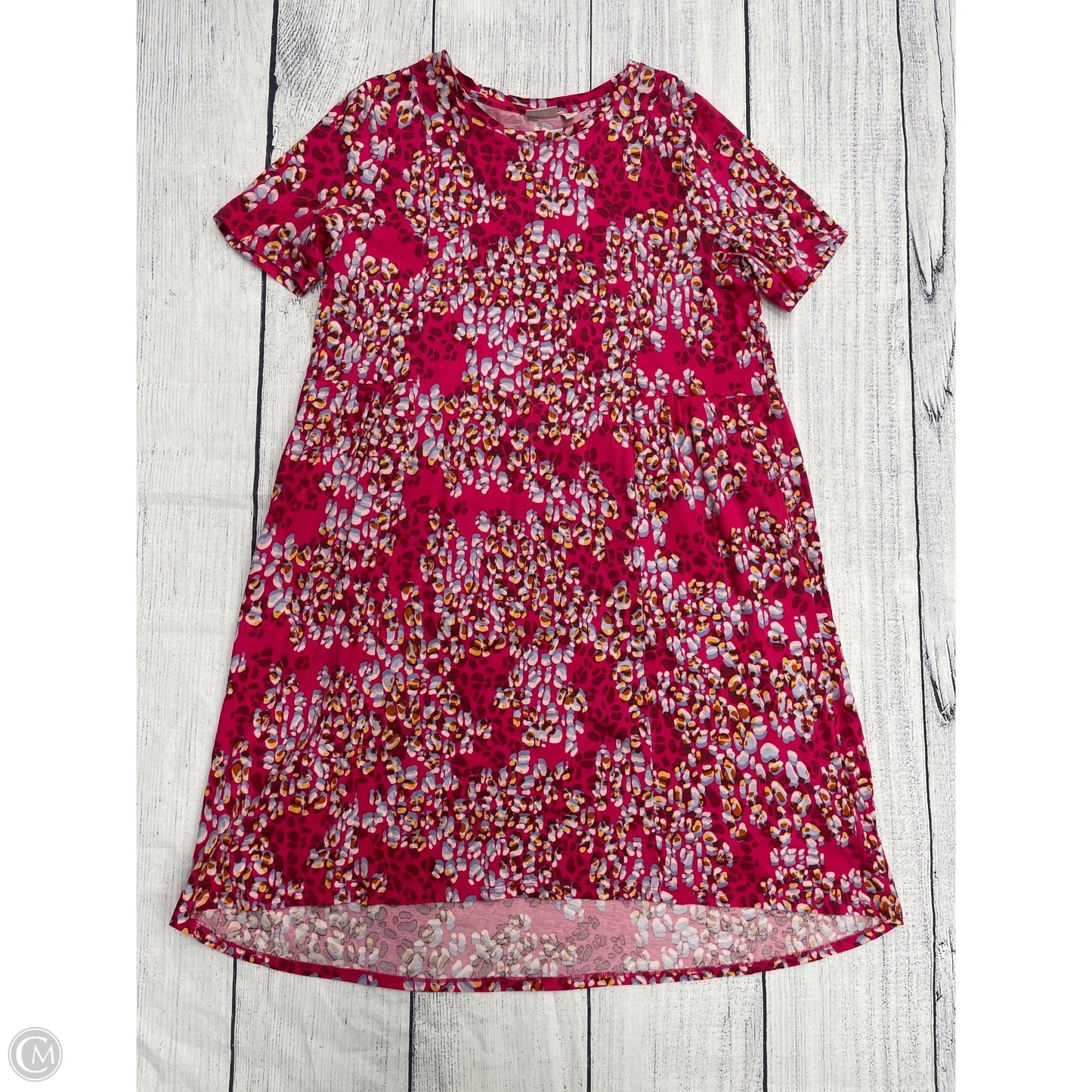 Dress Casual Short By Logo In Pink, Size: Xlp