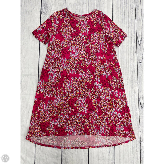 Dress Casual Short By Logo In Pink, Size: Xlp