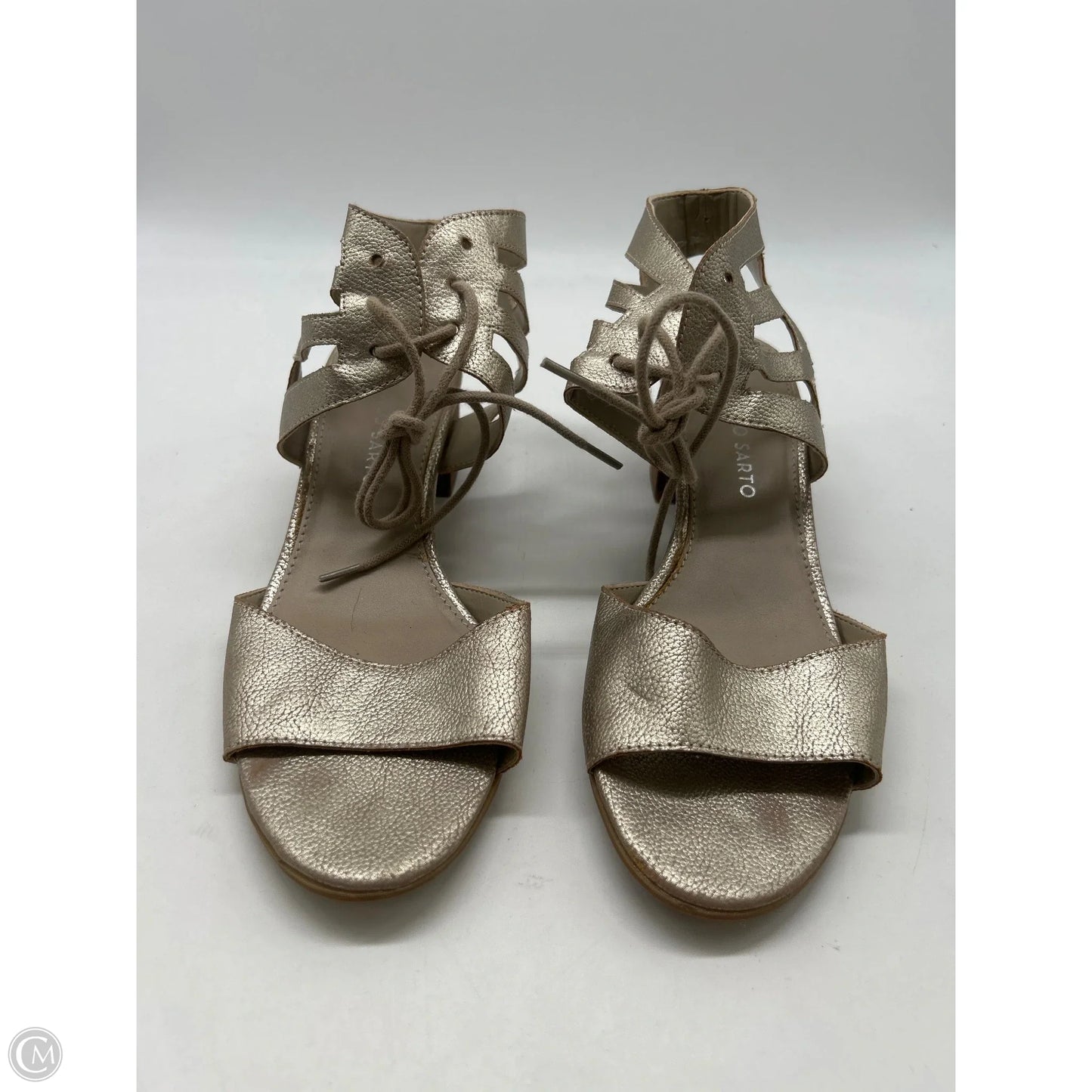 Shoes Heels Block By Franco Sarto In Gold, Size: 8