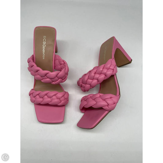 Shoes Heels Block By Bcbgeneration In Pink, Size: 8.5