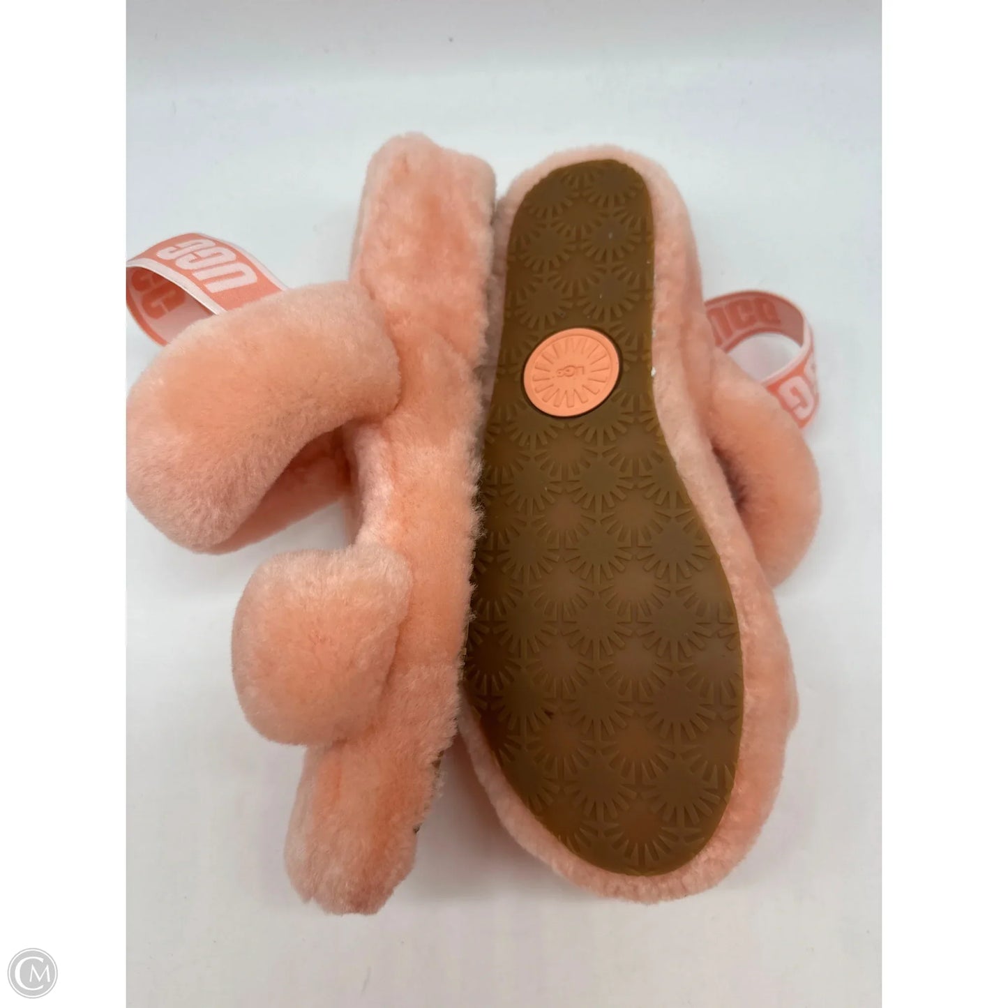 Slippers Designer By Ugg In Coral, Size: 9