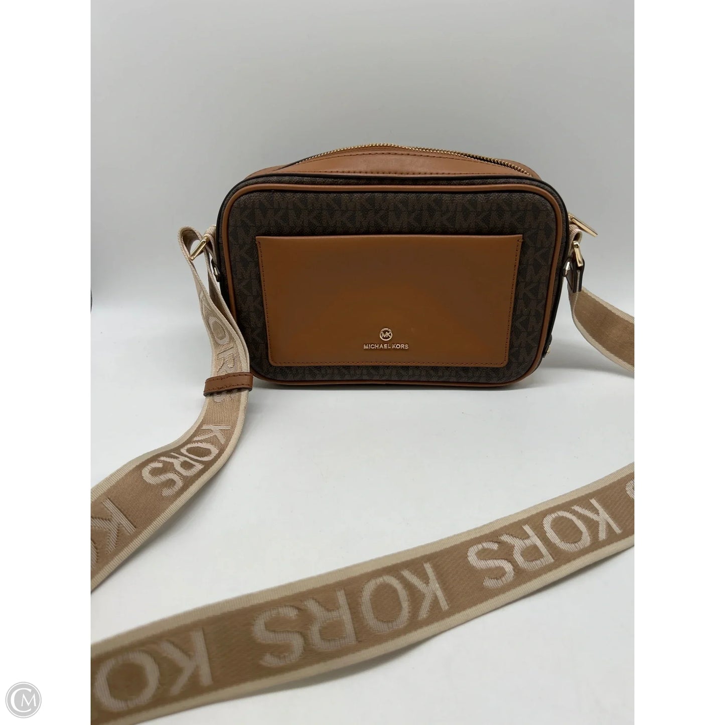 Handbag Leather By Michael By Michael Kors, Size: Medium