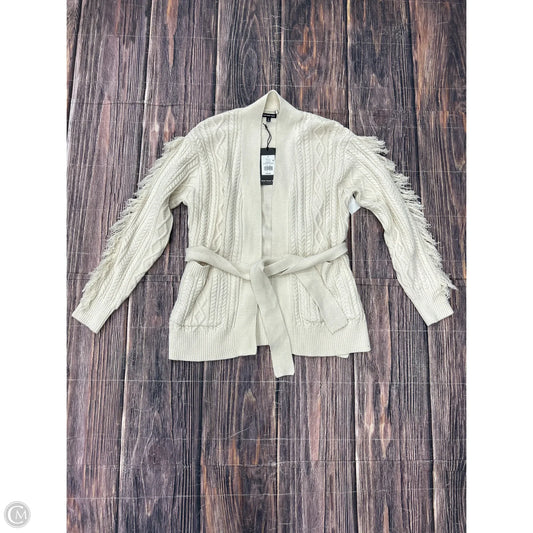 Cardigan By Who What Wear In Cream, Size: S