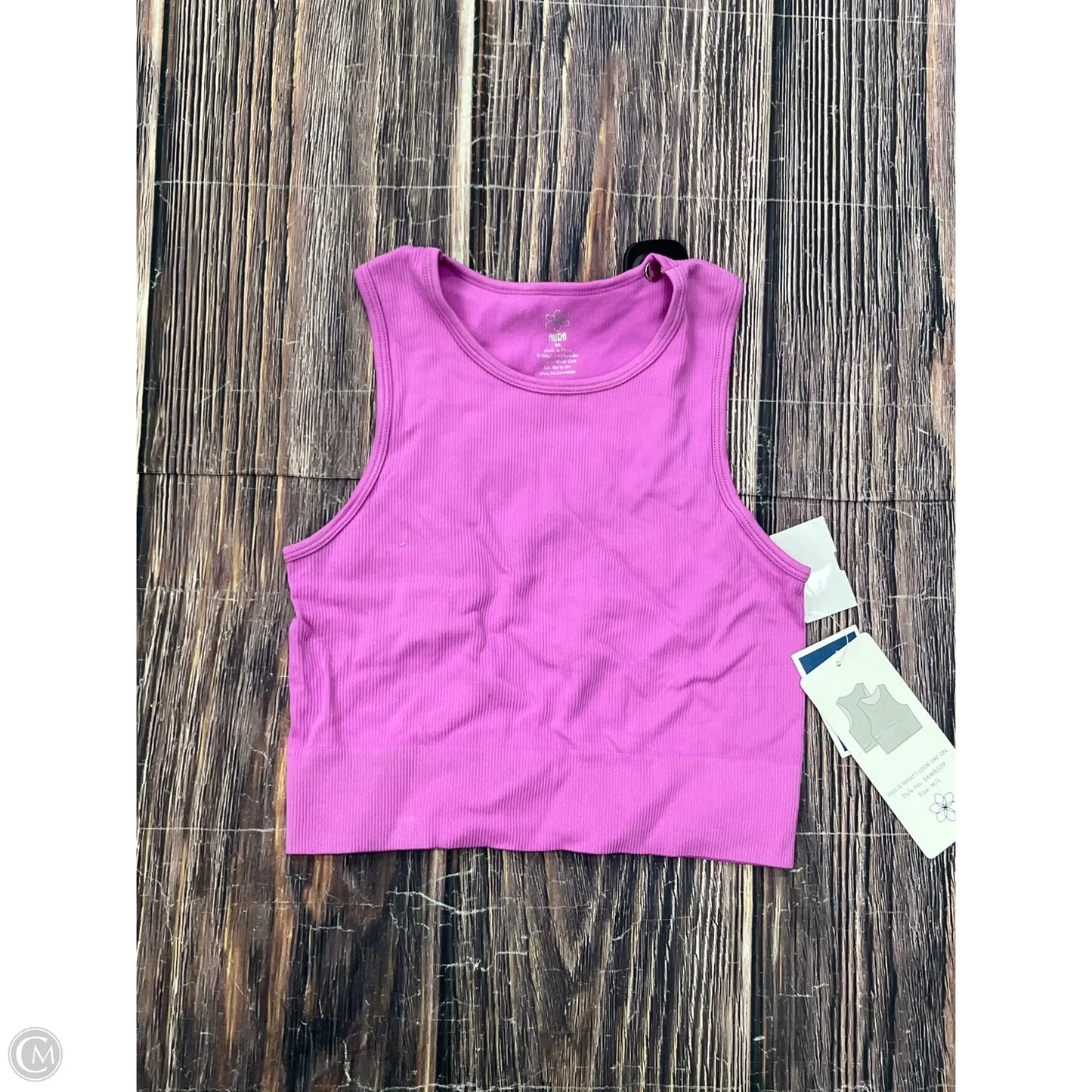 Tank Top By Aura In Pink, Size: M