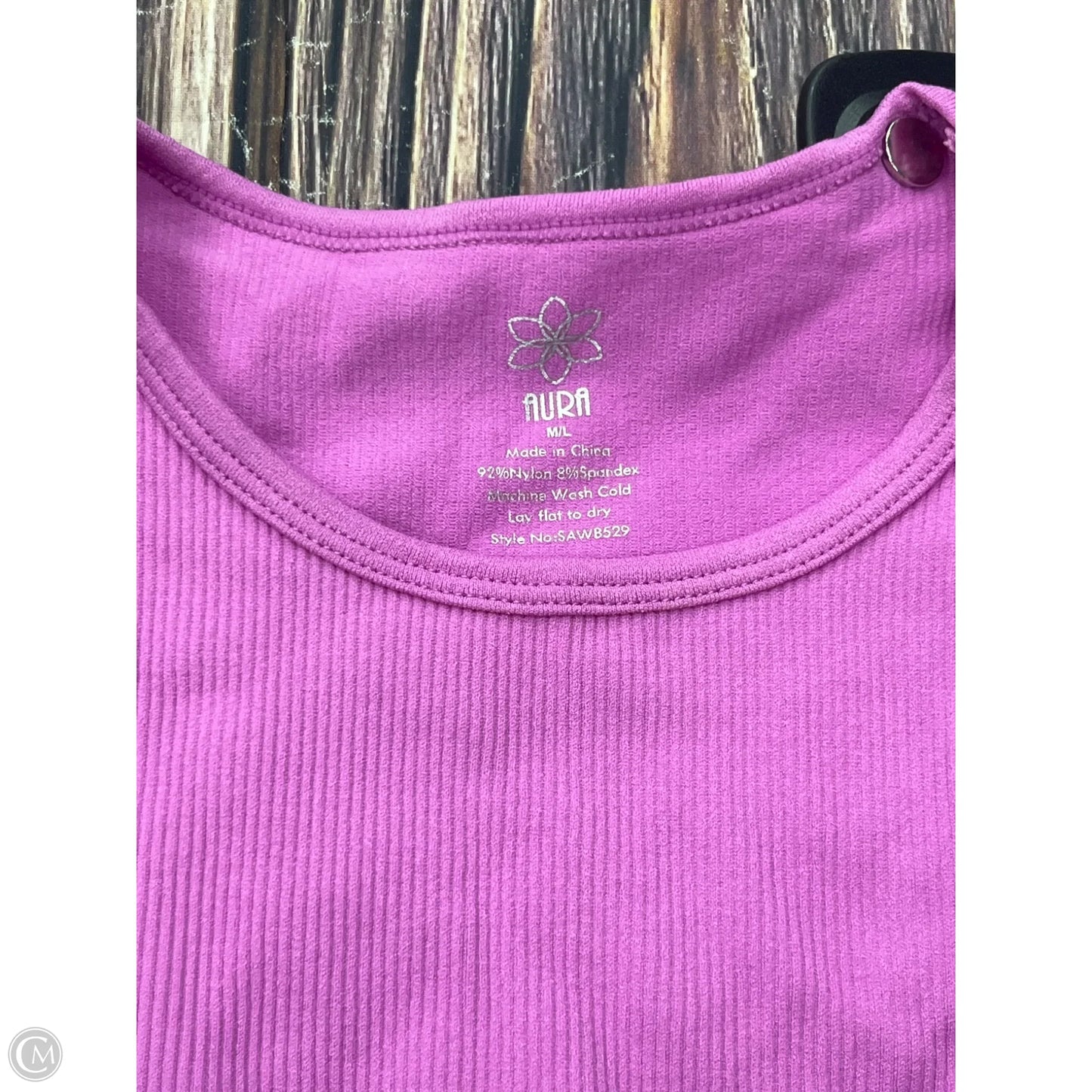 Tank Top By Aura In Pink, Size: M