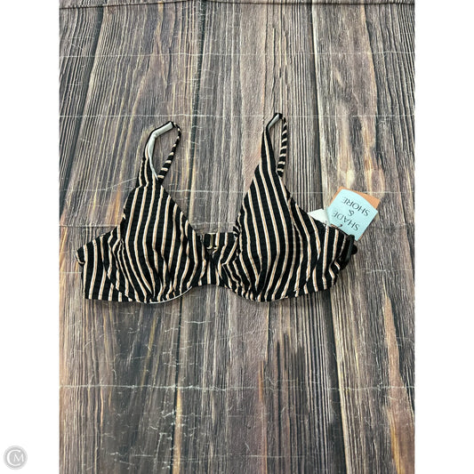 Swimsuit Top By Shade & Shore In Striped Pattern, Size: L