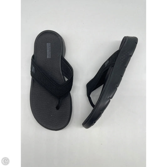 Sandals Flip Flops By Skechers In Black, Size: 9