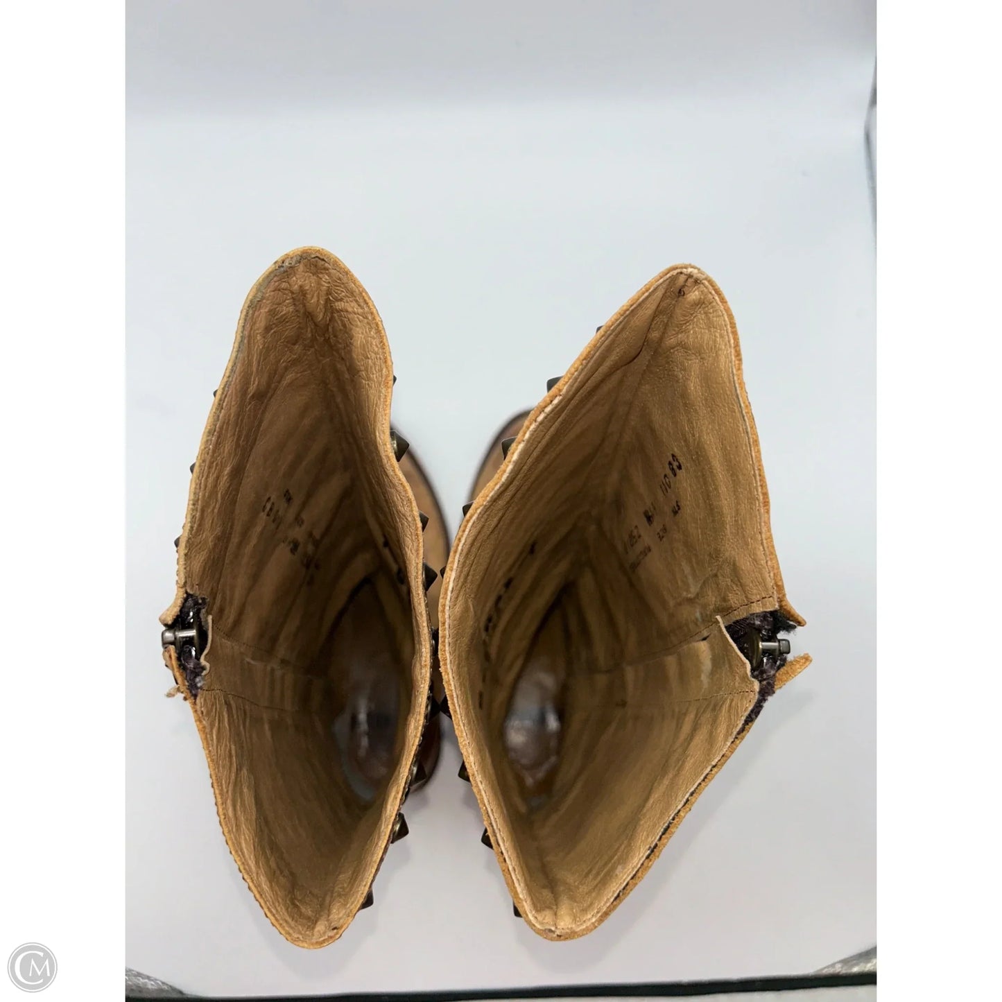 Boots Leather By Corral In Tan, Size: 6.5