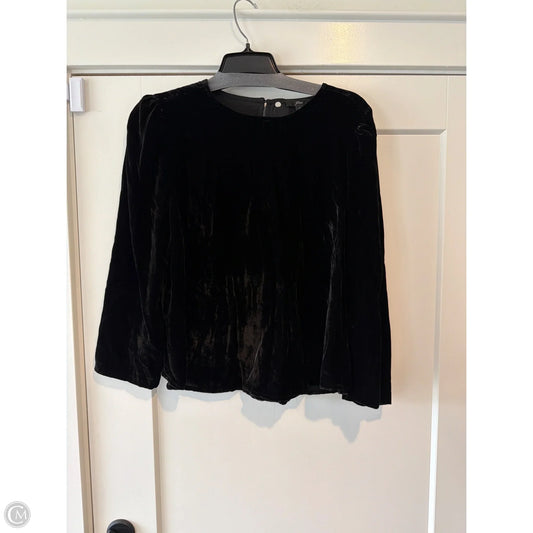 Top Long Sleeve By J. Crew In Black, Size: Xl