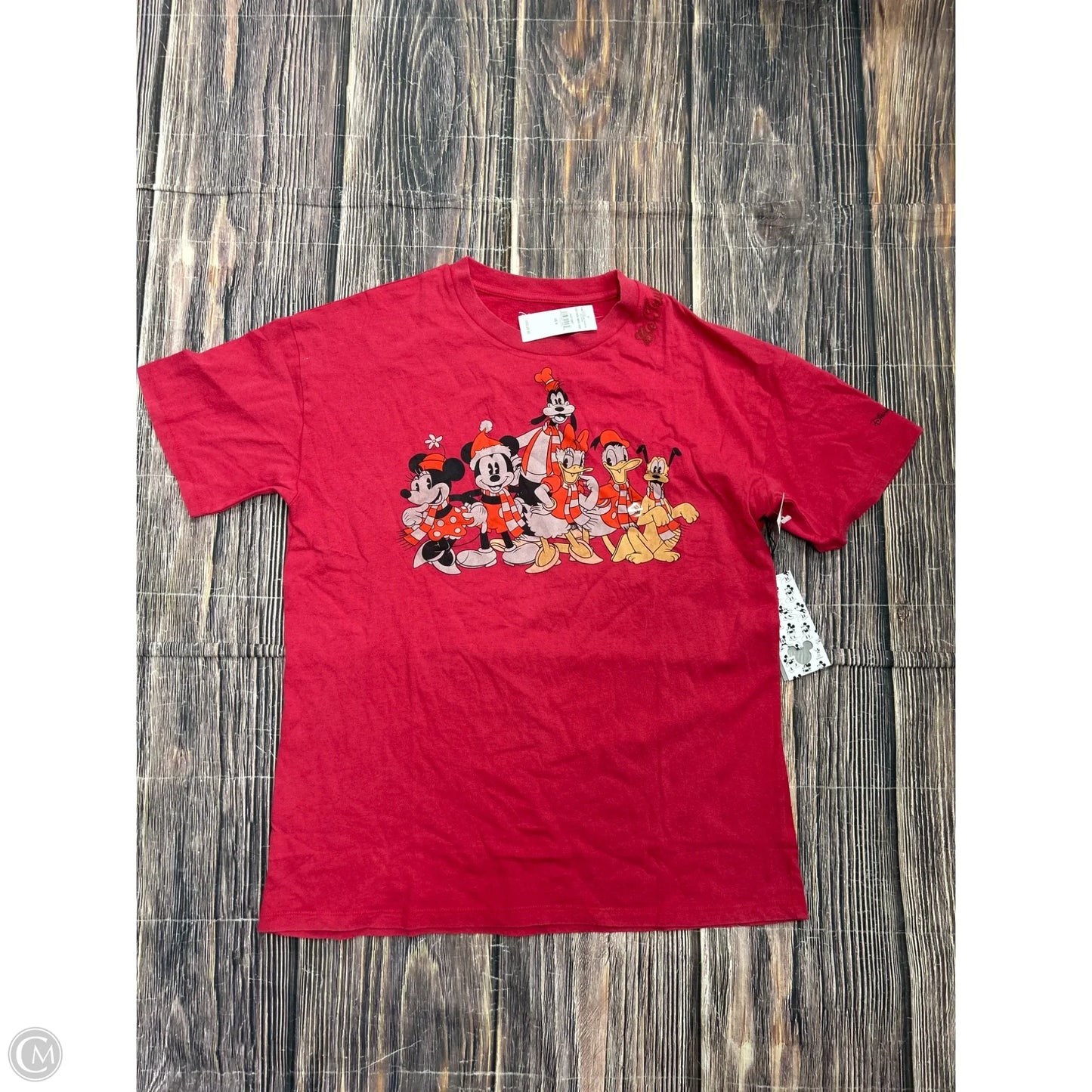 Top Short Sleeve By Disney In Red, Size: S
