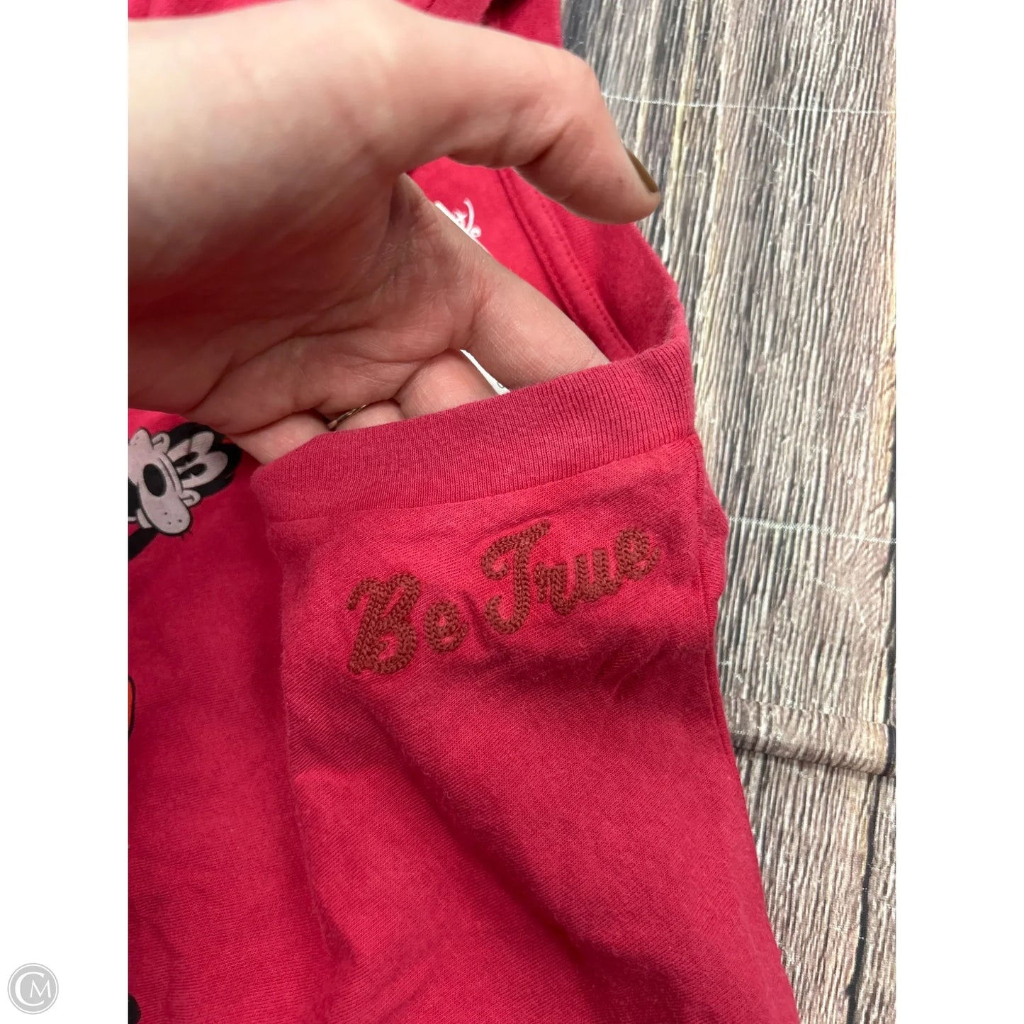 Top Short Sleeve By Disney In Red, Size: S