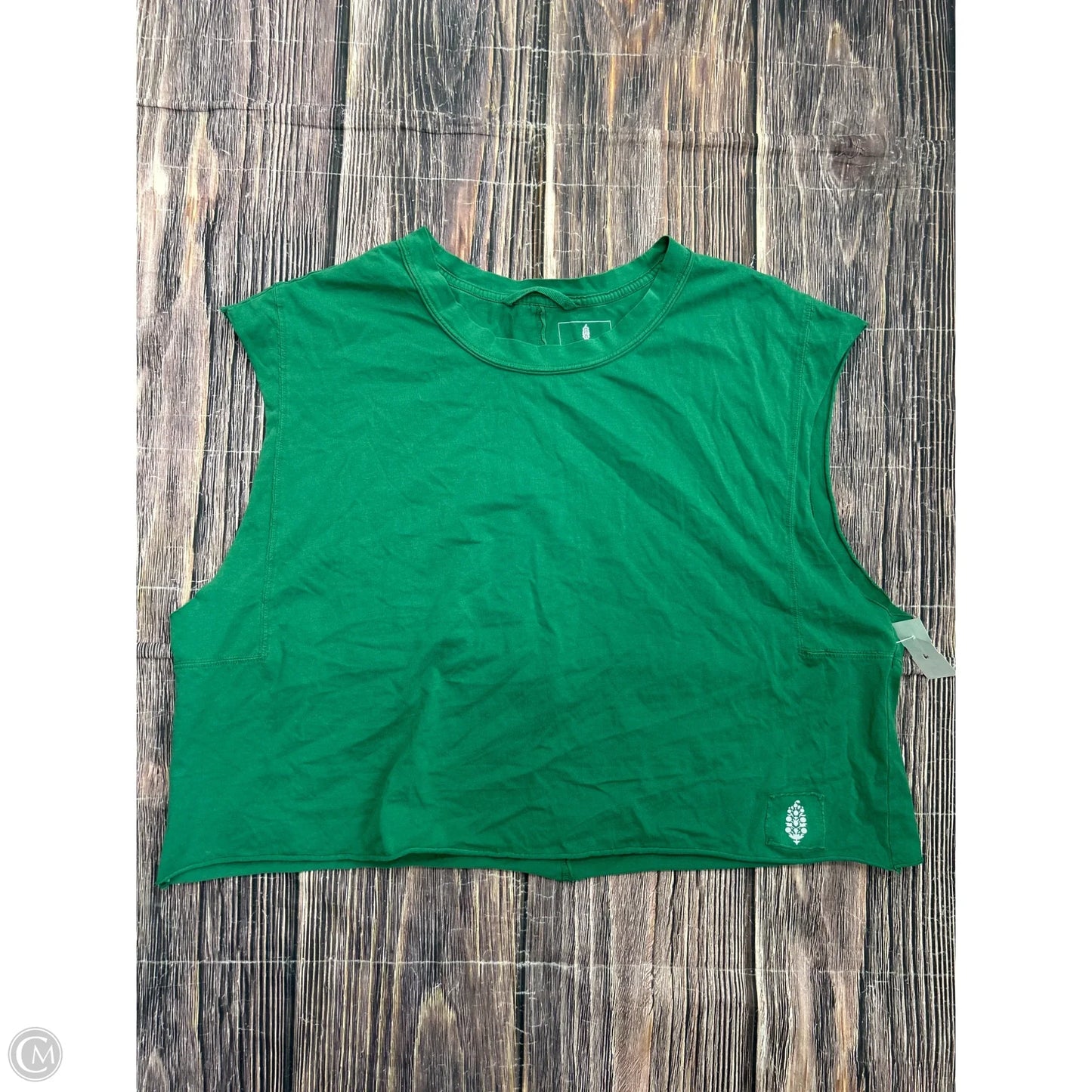 Top Short Sleeve By Free People In Green, Size: L