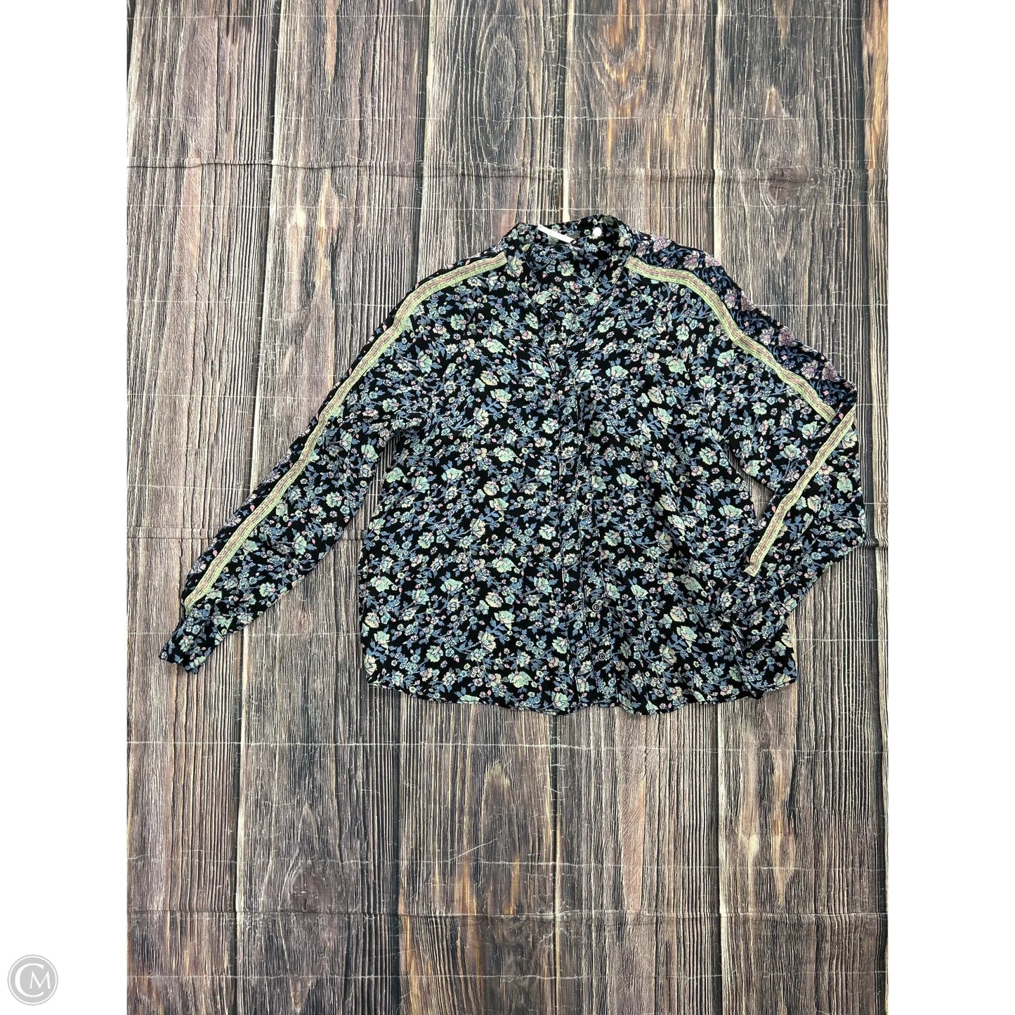 Longsleeve By Free People In Floral Print, Size: Xs
