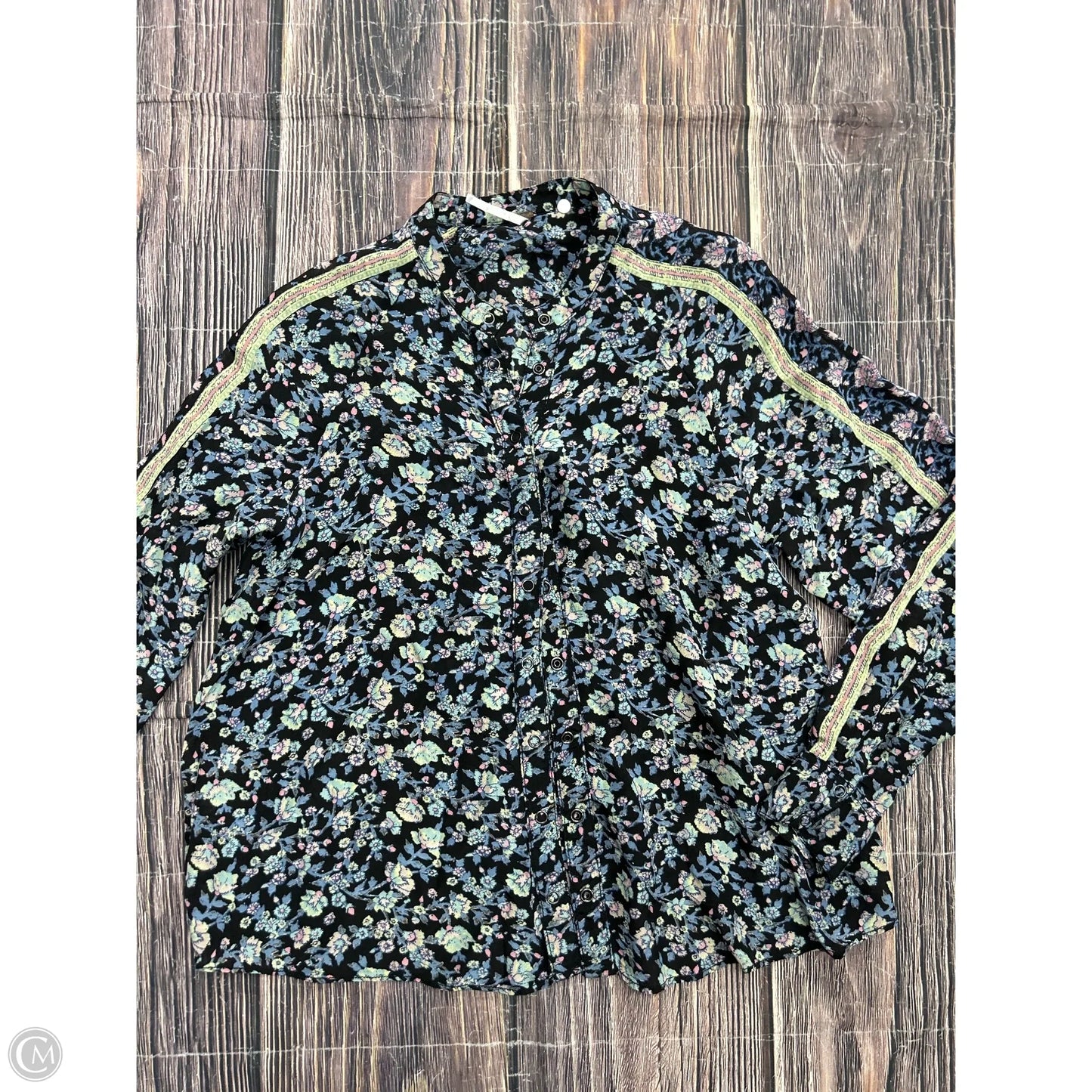 Longsleeve By Free People In Floral Print, Size: Xs