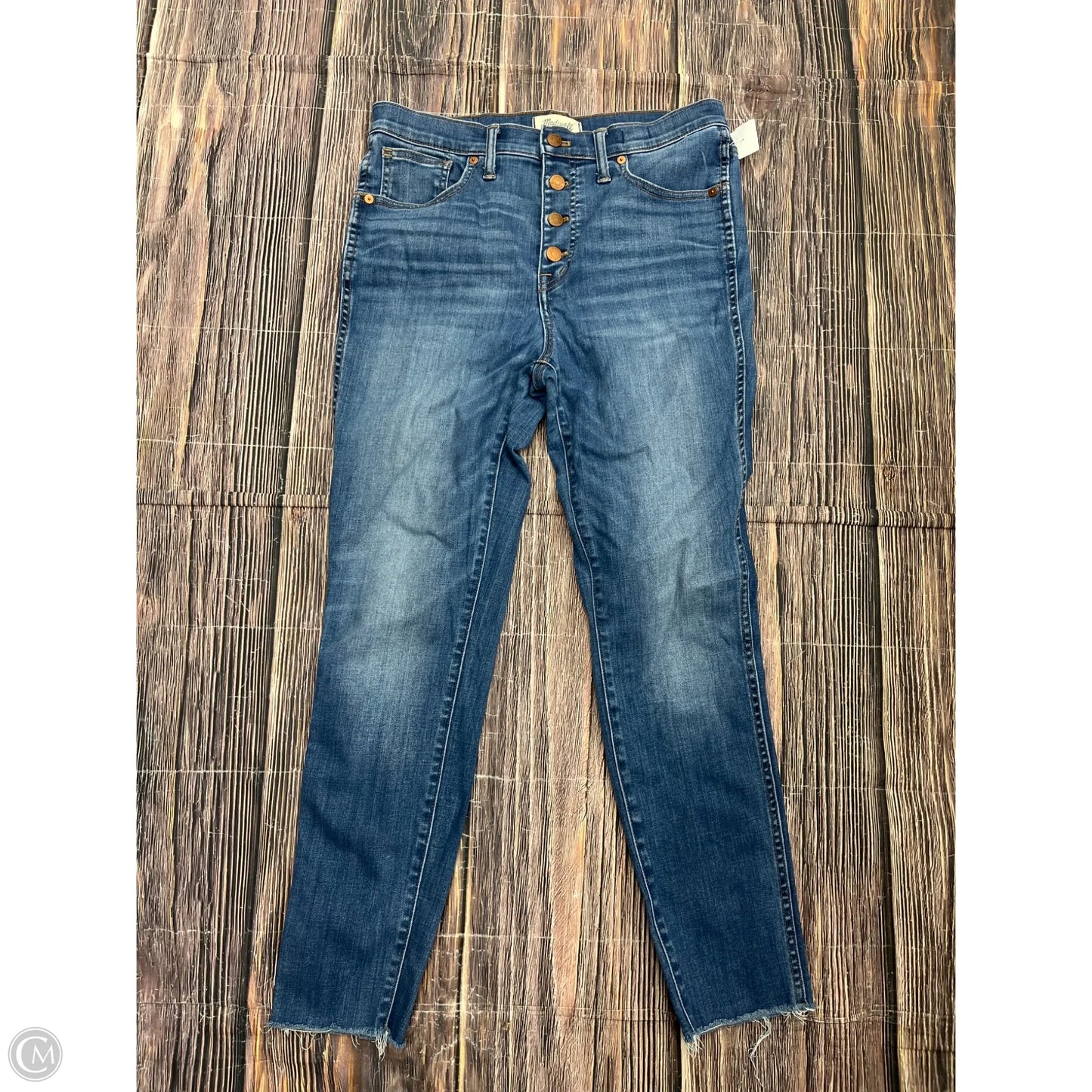 Jeans Skinny By Madewell In Blue Denim, Size: 8