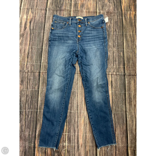Jeans Skinny By Madewell In Blue Denim, Size: 8