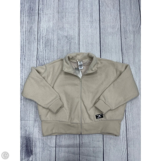 Jacket Fleece By Adidas In Ivory, Size: 3x