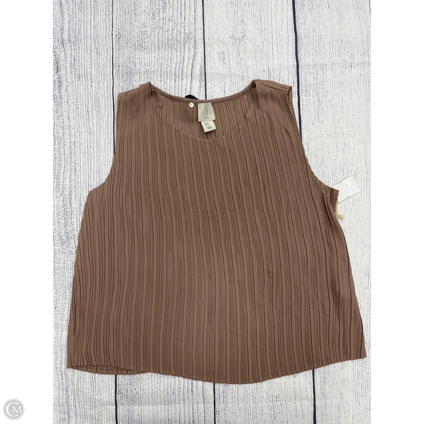 Top Sleeveless By Joie In Tan, Size: Xl