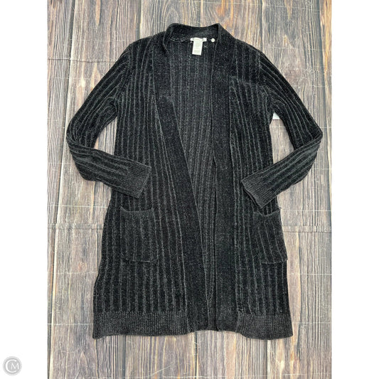 Sweater Cardigan By Matty M In Black, Size: M